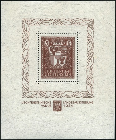 Stamp of Liechtenstein 1912-88, Mint collection in one hingeless album, n