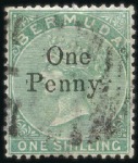 Stamp of Bermuda 1865-1965, Mint & used collection on hingeless pag