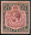 Stamp of Bermuda 1865-1965, Mint & used collection on hingeless pag