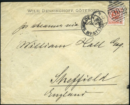 Stamp of Sweden 1883 Cover from Gothenburg to England with 20ö ora