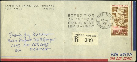 Stamp of Colonies françaises » TAAF 1950 Enveloppe de l'expédition antarctique françai