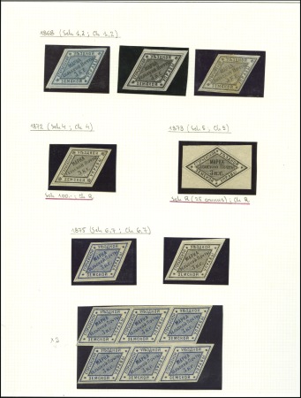 Stamp of Russia » Zemstvos Egorievsk (Ryazan): 1868-97, Selection of 21, with