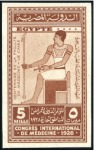 Stamp of Egypt 1928 Medical Congress set of two imperf. with "Can