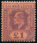 Stamp of Sierra Leone 1861-1956, Mint & used collection on hingeless pag