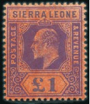 Stamp of Sierra Leone 1861-1956, Mint & used collection on hingeless pag