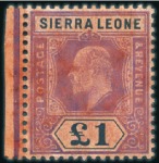 Stamp of Sierra Leone 1861-1956, Mint & used collection on hingeless pag