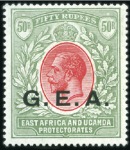 Stamp of Kenya, Uganda and Tanganyika » Kenya, Uganda and Tanganyika 1890-1960, British East Africa with Kenya, Uganda 