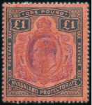Stamp of Nyasaland 1891-1963, Attractive mint & used collection on pa