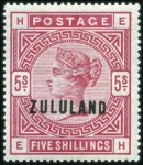 Stamp of South Africa » Zululand 1888-96, Mint collection on one album page, compri