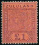 Stamp of South Africa » Zululand 1888-96, Mint collection on one album page, compri