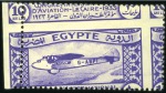 Stamp of Egypt 1933 Aviation Congress set of five with oblique pe