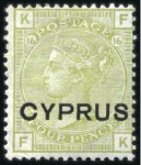 Stamp of Cyprus 1880-1955, Attractive mint and used collection on 