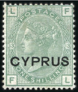 Stamp of Cyprus 1880-1955, Attractive mint and used collection on 