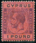 Stamp of Cyprus 1880-1955, Attractive mint and used collection on 