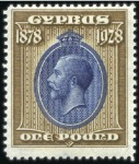 Stamp of Cyprus 1880-1955, Attractive mint and used collection on 