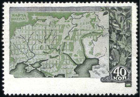 Stamp of Russia » Soviet Union 1949 Forest Preservation 40k green & olive green w