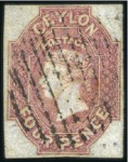 Stamp of Ceylon 1855-1947, Mint & used collection on hingeless pag