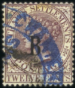 Stamp of British P.O. in Siam (Bangkok) 1882-83, Small used selection comprising 1882 5c a