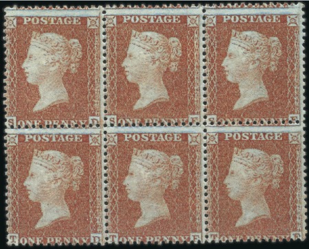 Stamp of Great Britain » 1854-70 Perforated Line Engraved 1d red SD, large crown wmk, paper slightly blued,