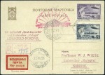 Stamp of Russia » Soviet Union 1931 Zeppelin Polar Flight set IMPERFORATE tied to