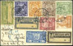 Stamp of Russia » Russia Cancellation and Saving Stamps 1918-22, Specialised collection in a Safe album of