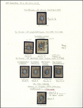 Stamp of Russia 1857-1904, Highly specialised collection in a Safe