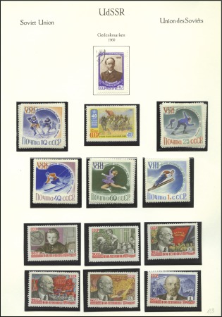 Stamp of Russia 1960-83, Large collection in 4 Kabe albums, mostly