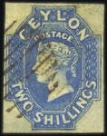 Stamp of Ceylon 1857-1969, Mint & used collection in two stockbook