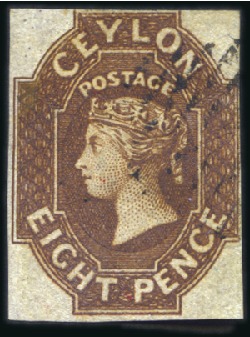 Stamp of Ceylon 1857-1969, Mint & used collection in two stockbook