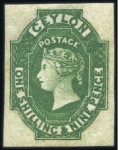 Stamp of Ceylon 1857-1969, Mint & used collection in two stockbook