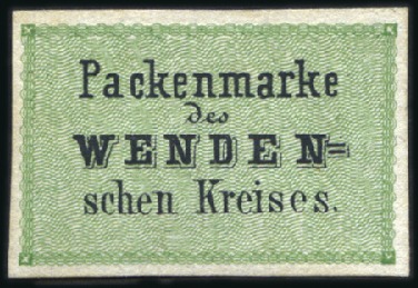 Stamp of Russia » Wenden 1863-1903, Collection including both "Päckchenmark