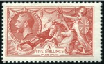 Stamp of Great Britain » King George V 1934 Waterlow Re-engraved Seahorses 2s6d, 5s and 1