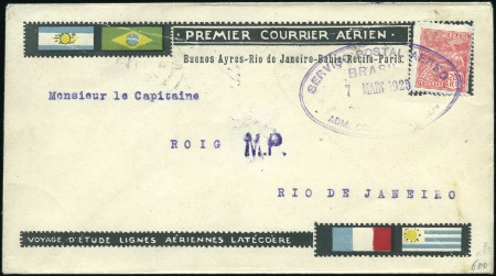 Stamp of Large Lots and Collections Latin America First Flights: 1912-37 A specialised