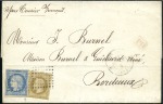 Stamp of Colonies françaises » Guyane française 1872-86, Groupe de 5 lettres pour la France avec a