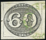 Stamp of Brazil Small selection of cancels on 30r (1), 60r (4), 90
