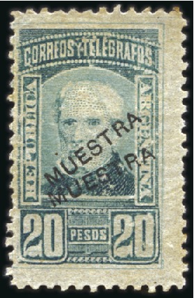Stamp of Argentina 1864-1967 Proofs & Essays: Attractive collection o