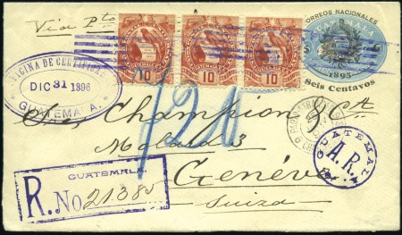 Stamp of Guatemala 1889-1929 Attractive assembly of 86 covers & posta