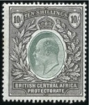 Stamp of Nyasaland 1891-1969, Chiefly used collection in one album, v