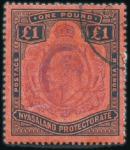 Stamp of Nyasaland 1891-1969, Chiefly used collection in one album, v
