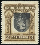 Stamp of Honduras 1891 President Luis 2p, 5p & 10p mint, each showin