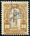 Stamp of Honduras 1930 Airmail surcharges 5c on 10c, 5c on 20c & 25c