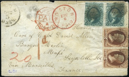 Stamp of Seychelles INCOMING: 1871 (Dec 5) Whaling correspondence from