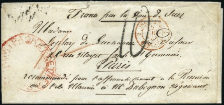 Stamp of Seychelles 1855 Cover almost certainly sent from the Seychell