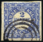 Stamp of Denmark 1851-1972, Attractive chiefly used collection in o