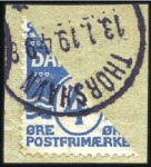 Stamp of Denmark 1851-1972, Attractive chiefly used collection in o