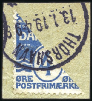 Stamp of Denmark 1851-1972, Attractive chiefly used collection in o
