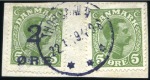 Stamp of Denmark 1851-1972, Attractive chiefly used collection in o