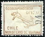 Stamp of Chile 1906-1960 Officials: Attractive assembly mounted o