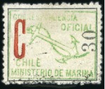 Stamp of Chile 1906-1960 Officials: Attractive assembly mounted o