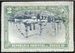 Stamp of Uruguay 1908 Cruiser Montevideo 1c to 5c complete set mint